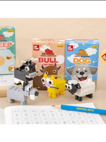 DIY Puzzle Lego Type Block Sharpeners