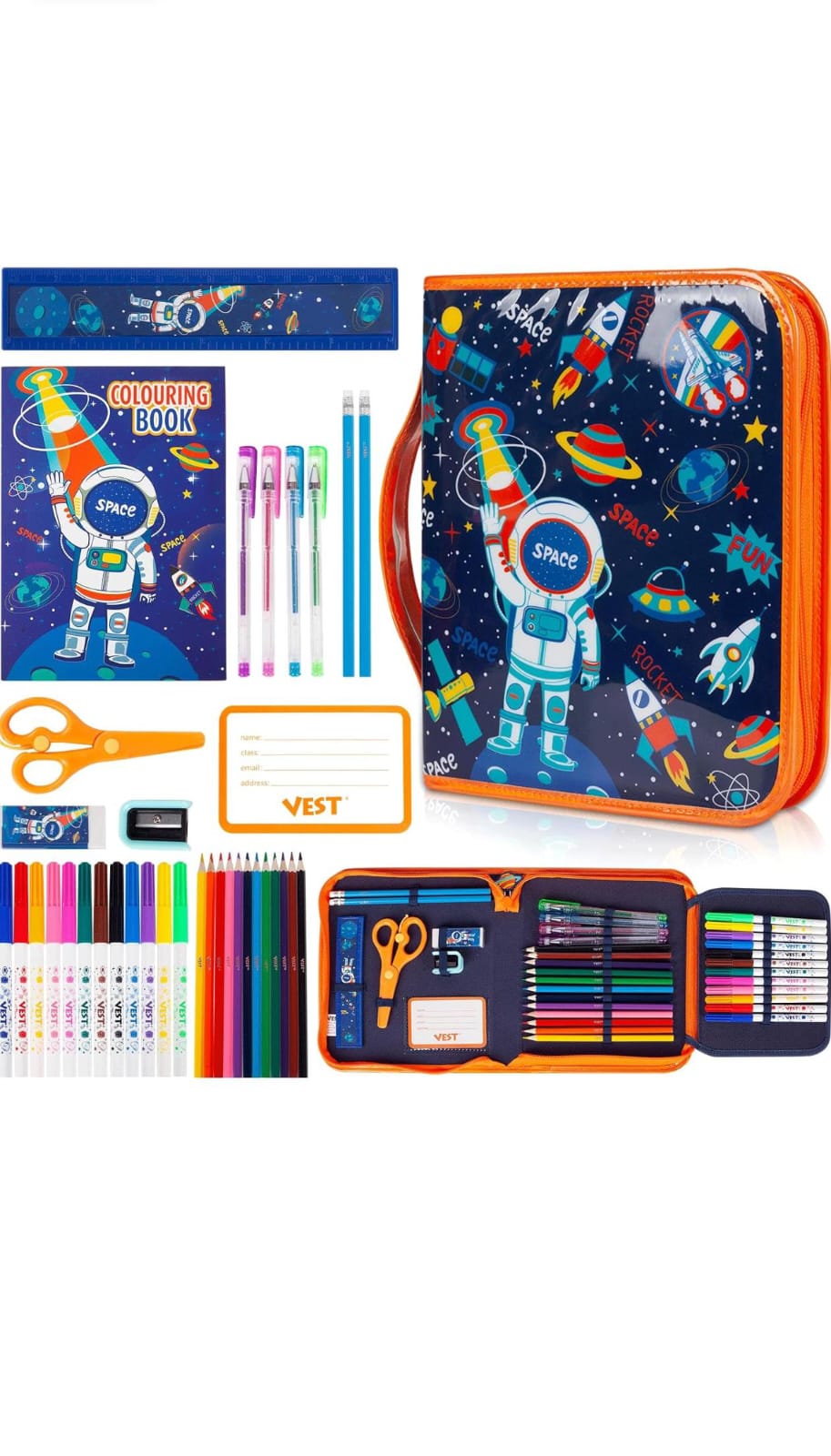 Vest zip It Stationery Case & Set