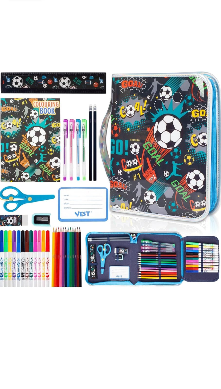 Vest zip It Stationery Case & Set