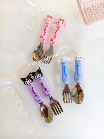 Sanrio Spoon Fork Set Kids