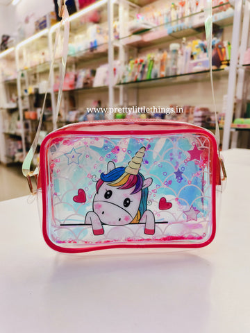 Unicorn Water Glitter Sling Bags