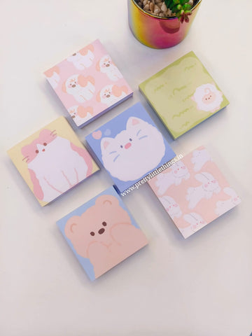 Cute Animals Kawaii Pocket Notes Pad
