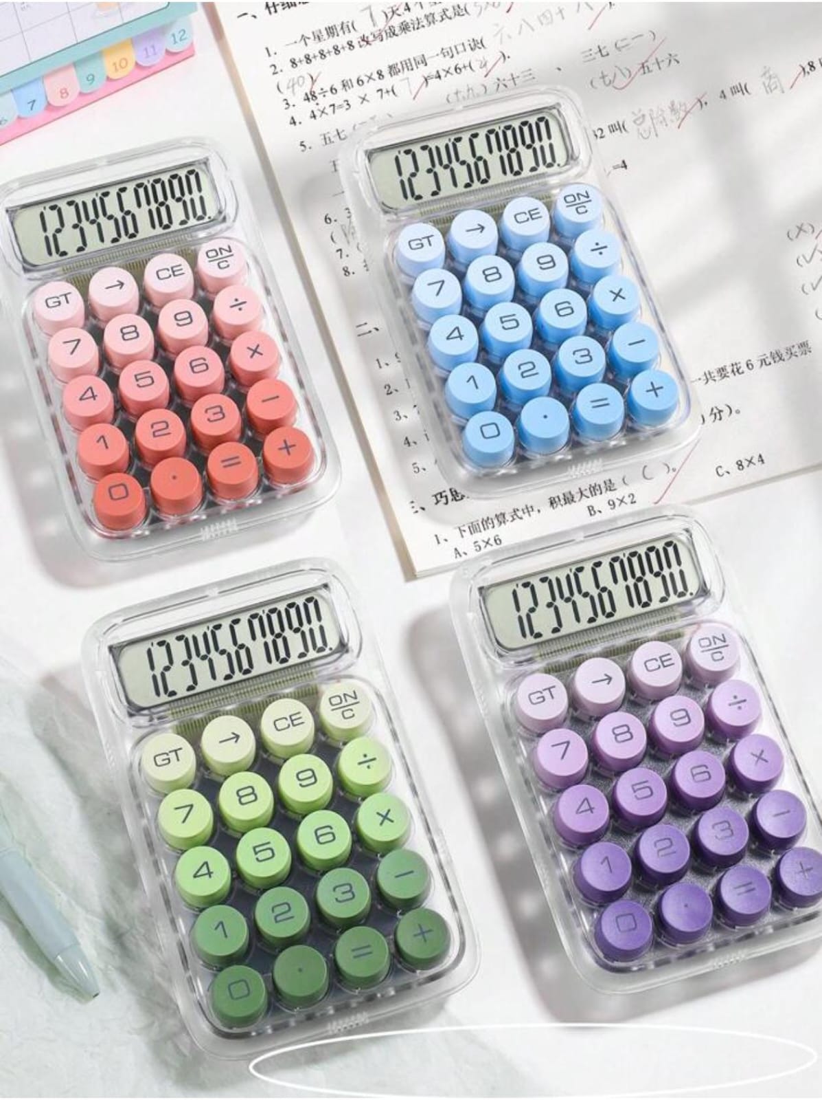 Colorful Transparent Calculator