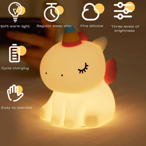 Unicorn Silicon Pat Control Night Lamp