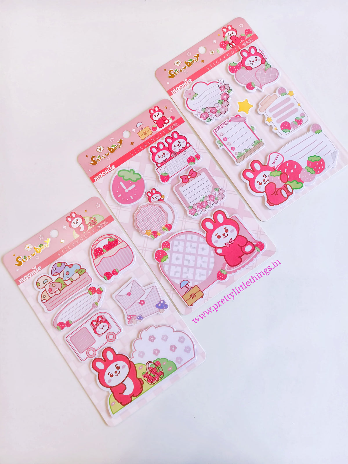 Strawberry Theme Kawaii Sticky Note Pads