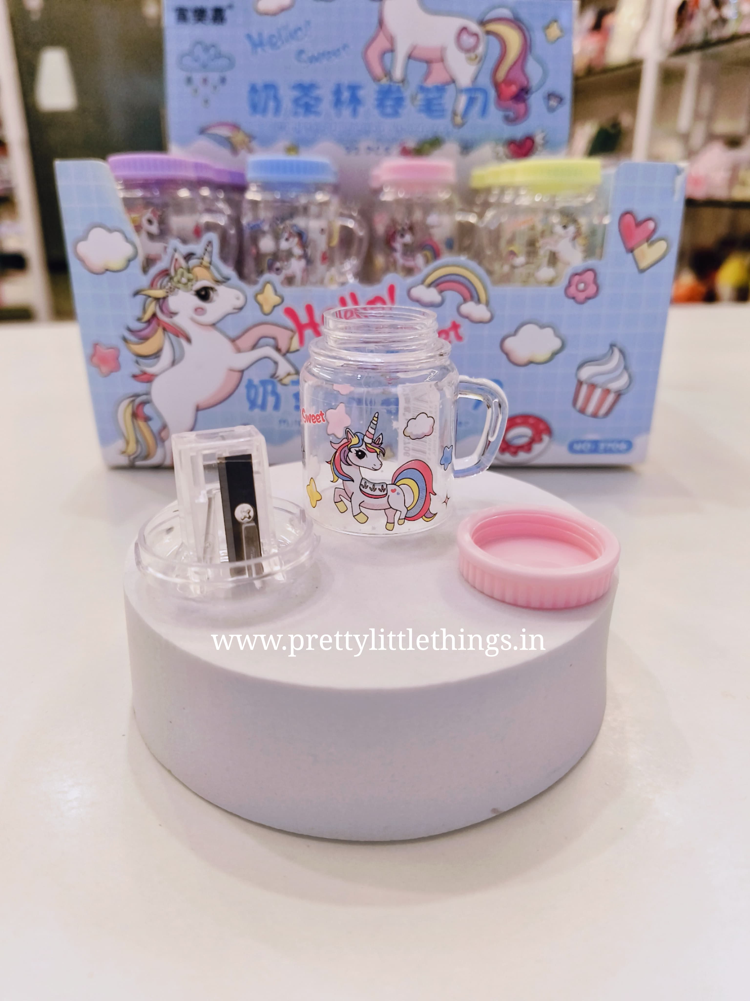 Unicorn Mini Jar Sharpener – Pretty Little Things