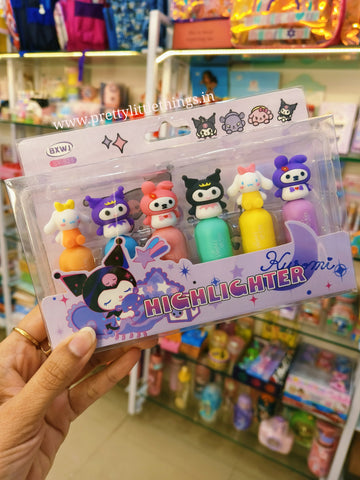 Cute Sanrio Topper Highlighters Pack