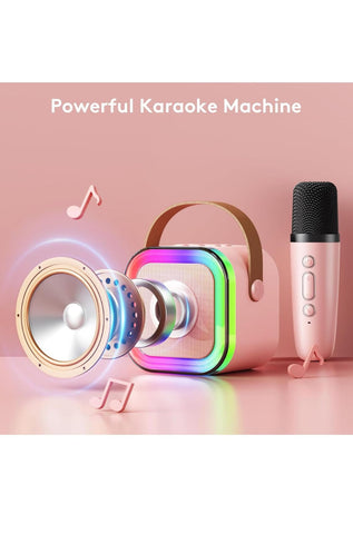 K12, Karaoke Set With BT Speaker, Mic and LED