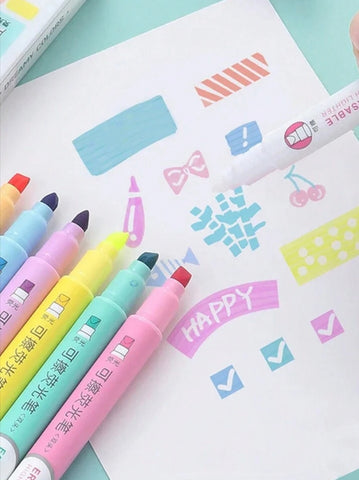 Sleek Erasable Highlighters