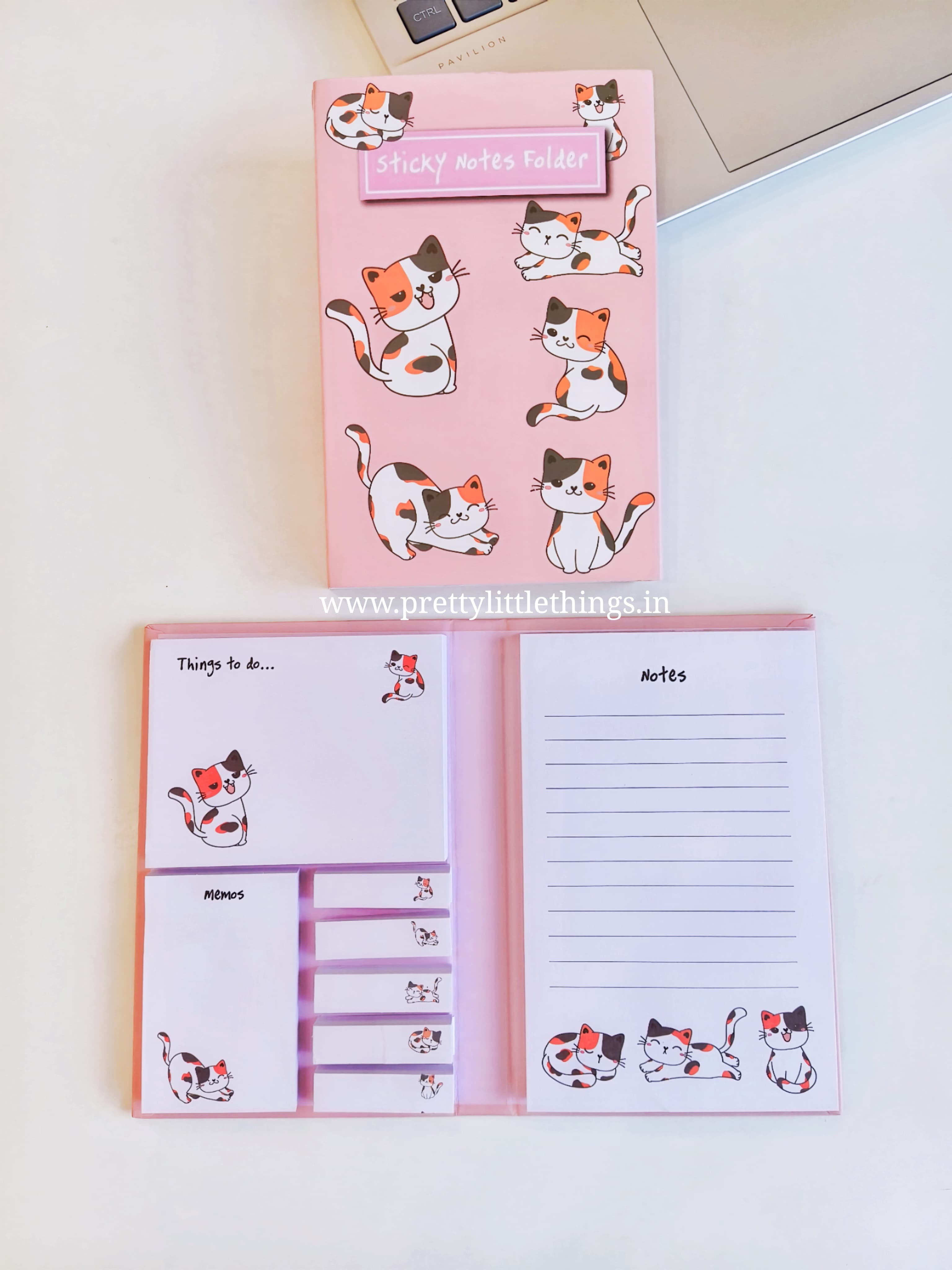 Kitty Sticky Notes Booklet – Pretty Little Things