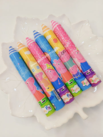 Princess / Peppa Pig Pencil Shape Log Erasers