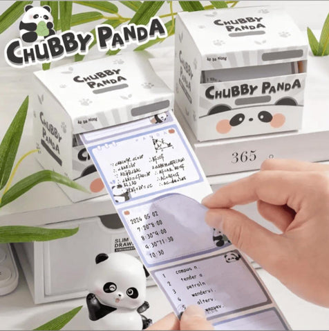 Chubby Panda Sticker Label Roll