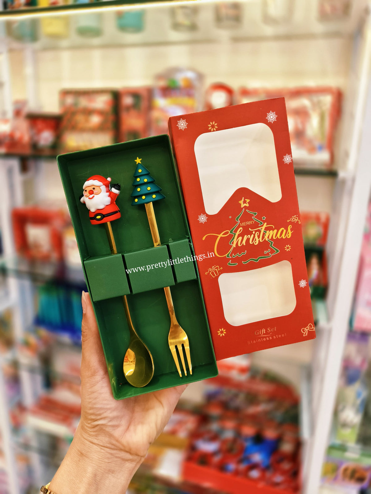 Christmas Toppers Spoon Fork Set (2 pcs)