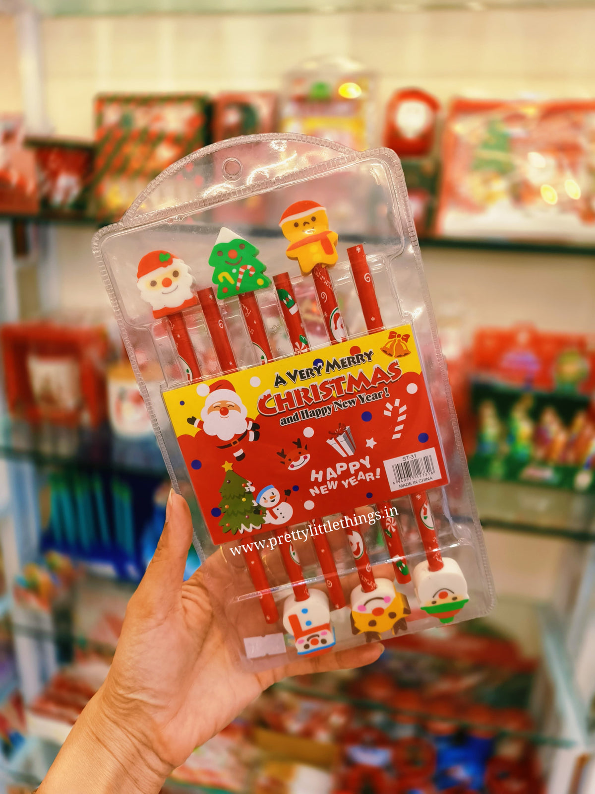 Christmas Topper Pencils Pack (6 pcs)