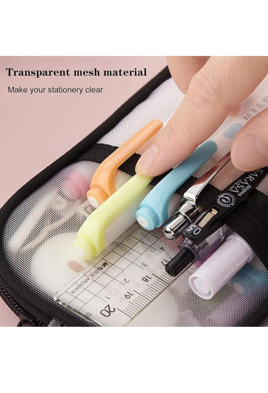 Angoo Transparent Mesh Pouch