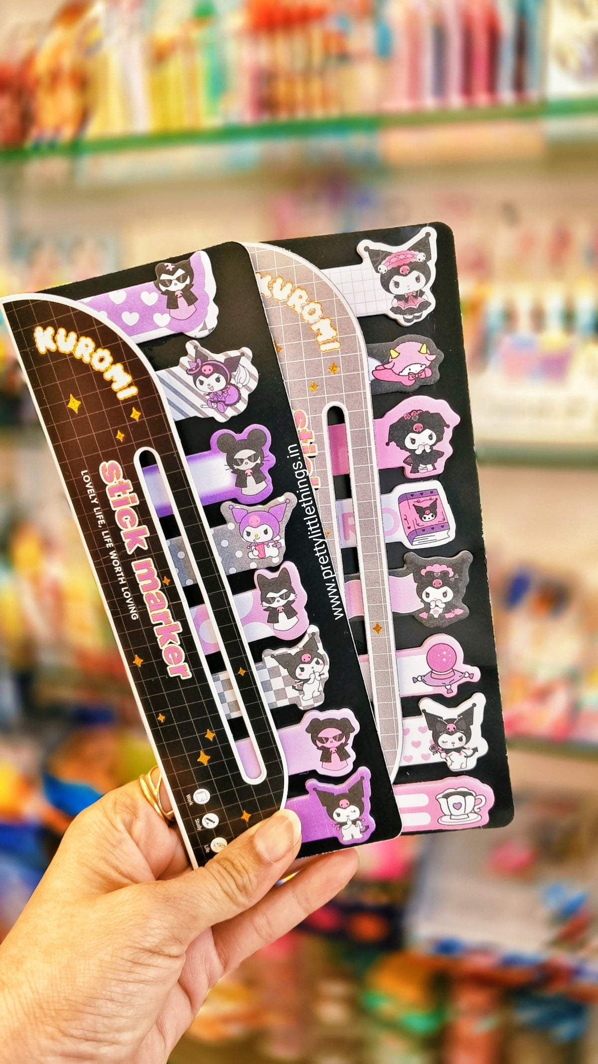 Cute-sy Kuromi Sticky Page Markers