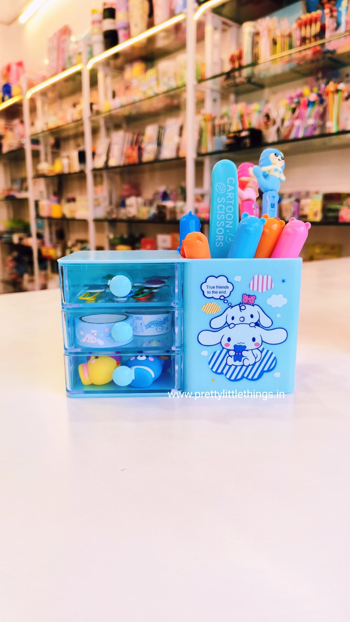 Sanrio Kawaii Pen Stand with Mini Drawers