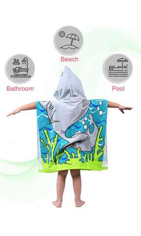 Hoodie Poncho Swim / Bath Towels