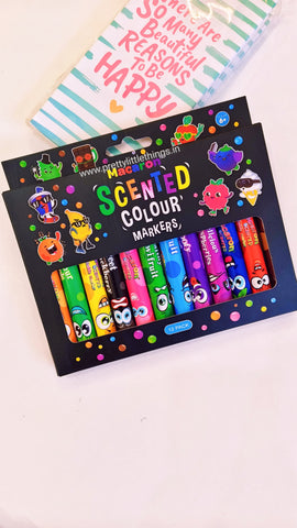 Macaron Series Scented Color Pens / Markers (12 pcs)
