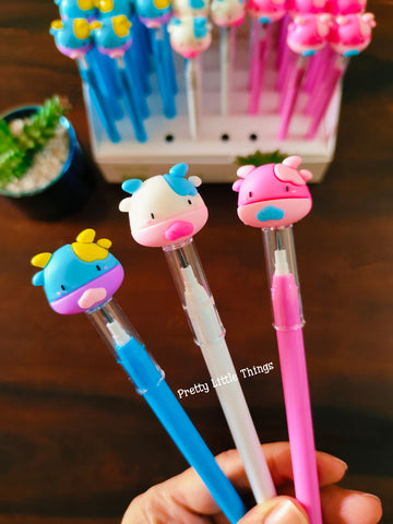 Cow Cartoon Push Pencils
