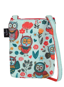 Folk Art Canvas Sling Bag Vertical