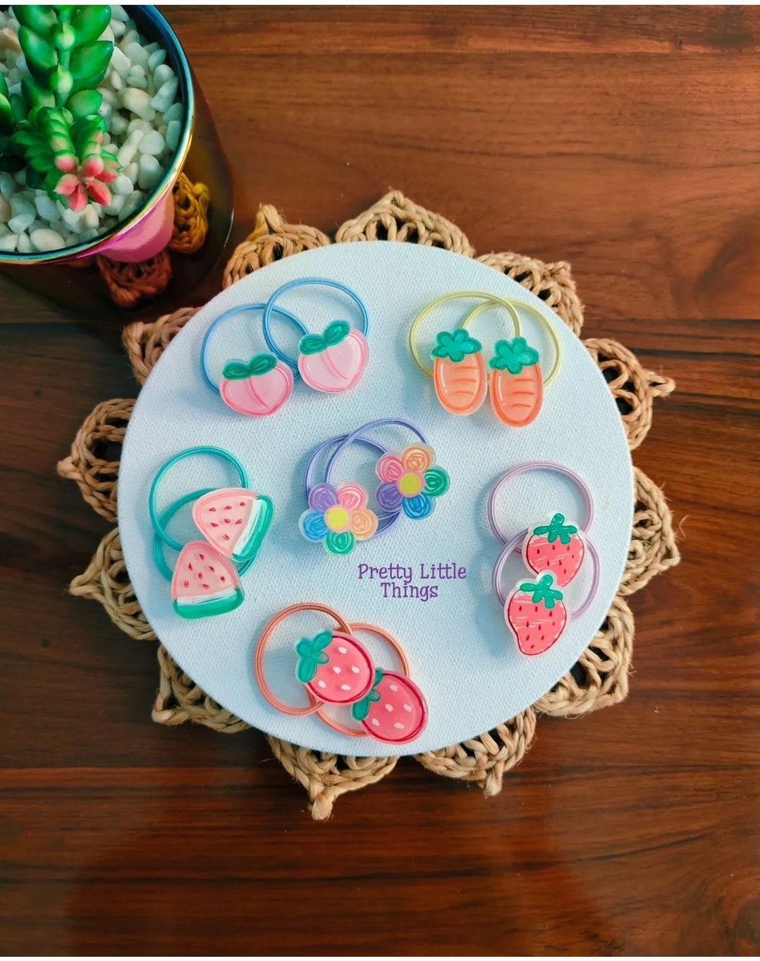 Hair Ties - Mini Fruits Theme