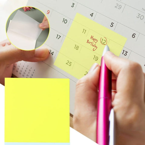 Transparent Sticky Notes Neon Colors Square