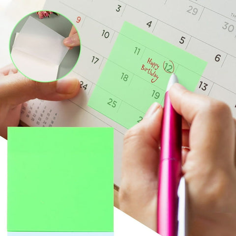 Transparent Sticky Notes Neon Colors Square