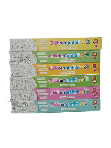 Children Graffiti Scroll (3 metres Long Coloring Activity)