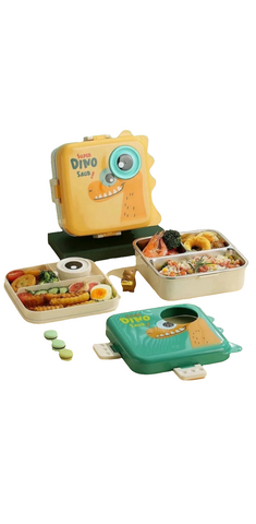Goofy Dino Insulated Steel Tiffin