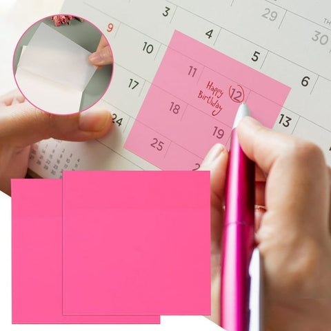 Transparent Sticky Notes Neon Colors Square