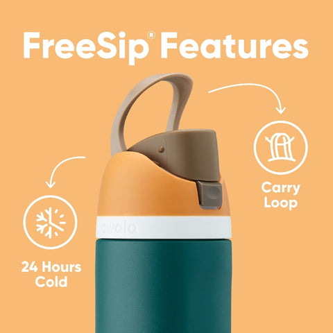 Owala Free Sip Bottles, 710 ml, Premium Insulated Steel Bottle