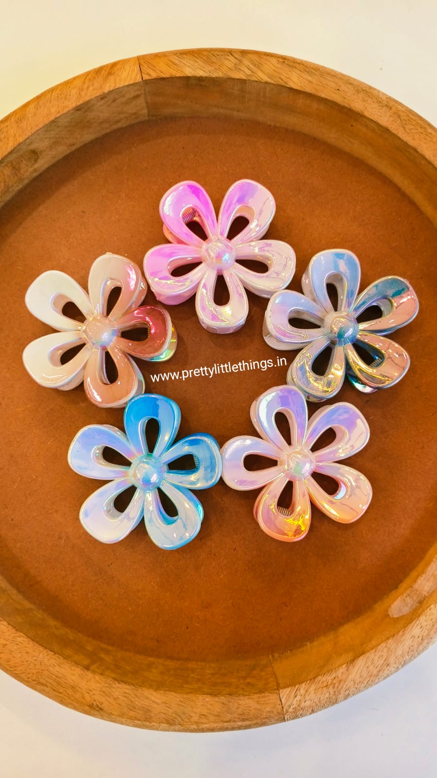 Ombre Claw Clip, Frangipani Flower Design,