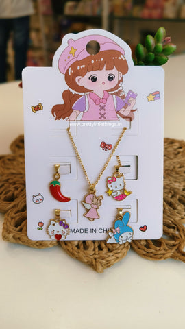 Kids Charms Pendants Sets (5 Charms & A Chain)