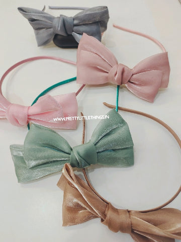 Big Bow Slim Hair Band