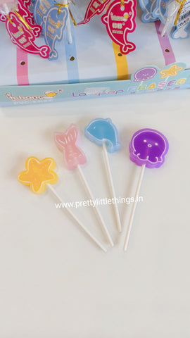 Lollipop Erasers