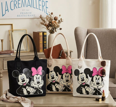 Uber Cool Mickey Minnie Canvas Totes