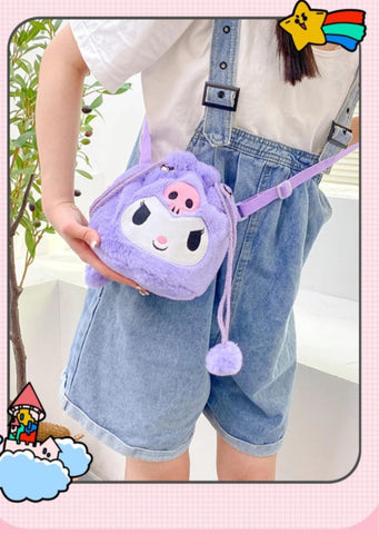 Sanrio Kawaii Plush Sling Bags