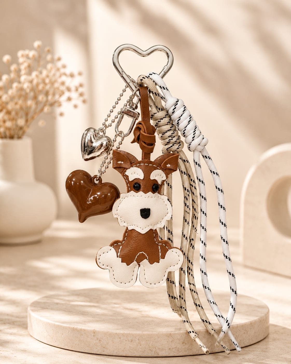 Cute Schnauzer Bag Charm
