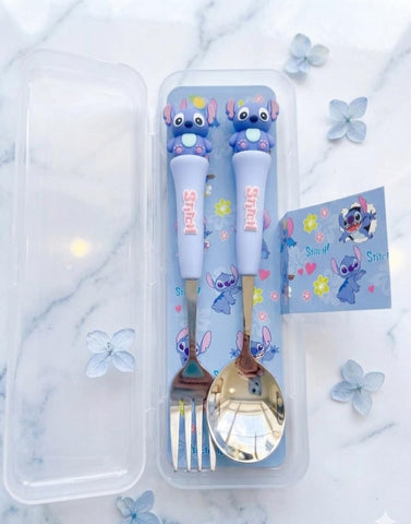 Disney's Stitch Theme Spoon Fork Set