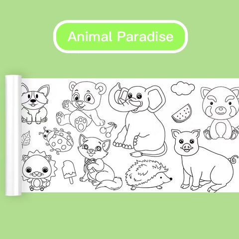 Children Graffiti Scroll (3 metres Long Coloring Activity)