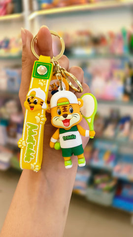Cute Sports Tiger Keychain
