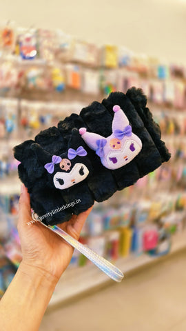 Kuromi Plush Cosmetic Pouch