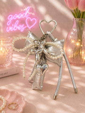 Bow And Pearly Beads Nag Charms