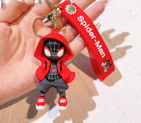 Cool Spiderman in Overcoat Keychain