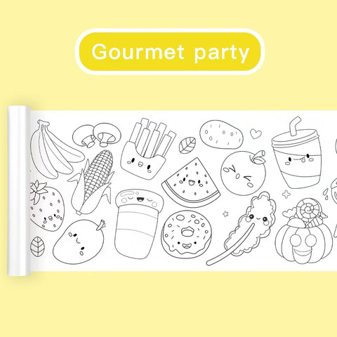 Children Graffiti Scroll (3 metres Long Coloring Activity)