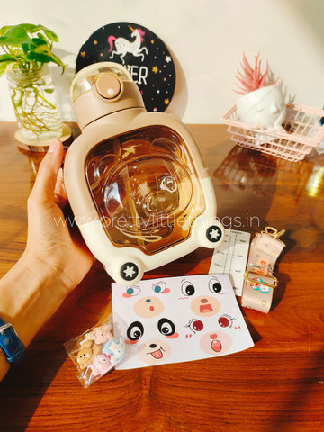Teddy Bear Bottle with DIY Sticker Sheets