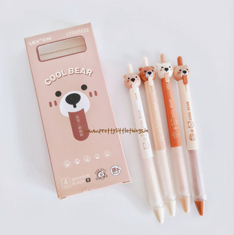 Cool Bear Soft Brown Gel Pens Pack
