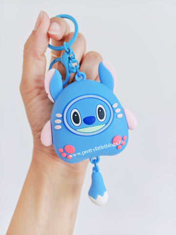 Stitch Theme Charm Keychain with Perfume Balls