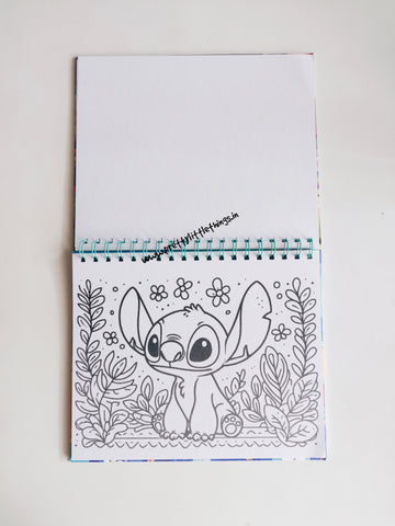 Stitch Theme Coloring Book with Stickers